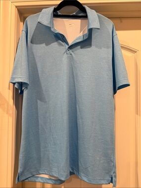 Men's Light Blue Short-Sleeve Polo